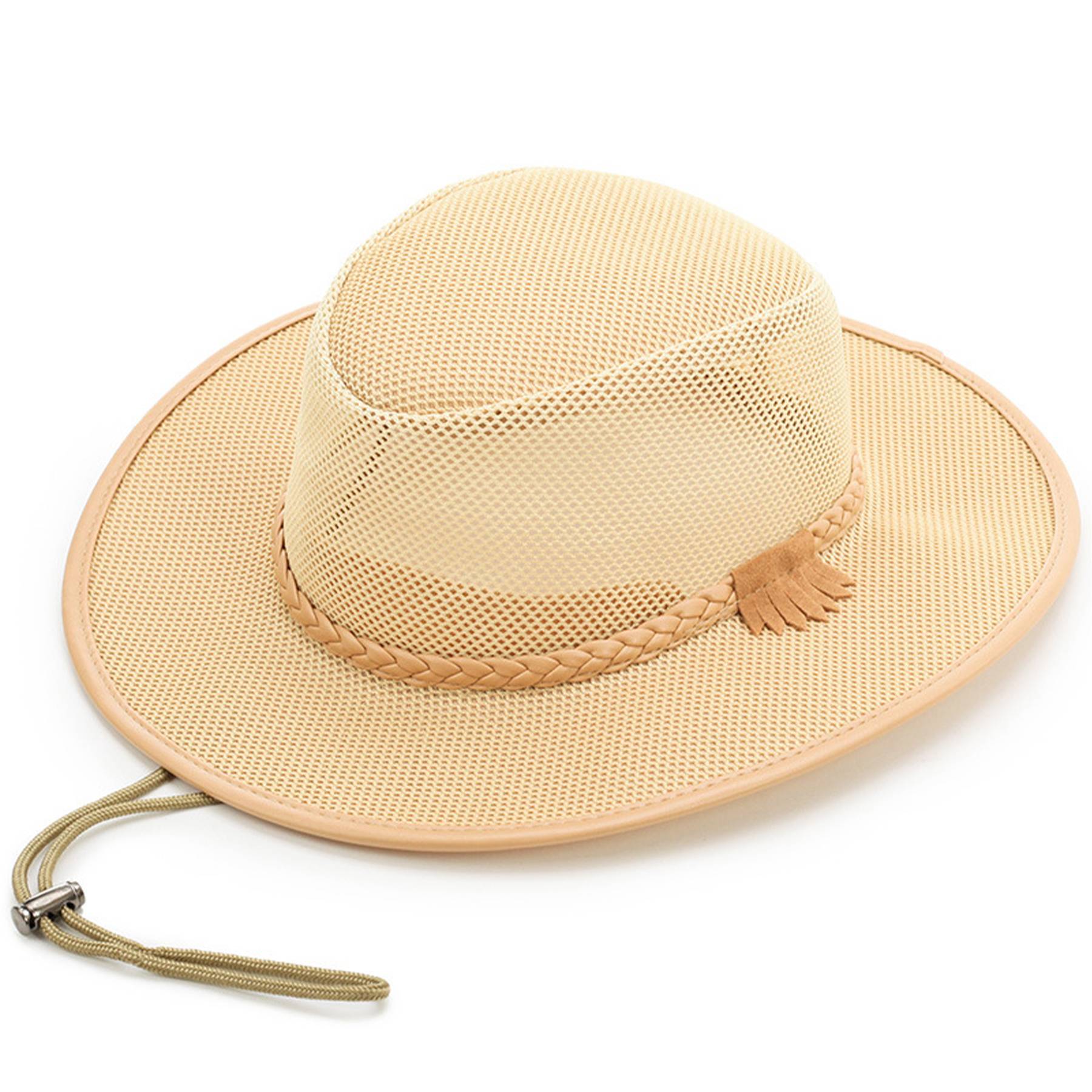 Polyester Breathable denim along sunscreen men's hat 4