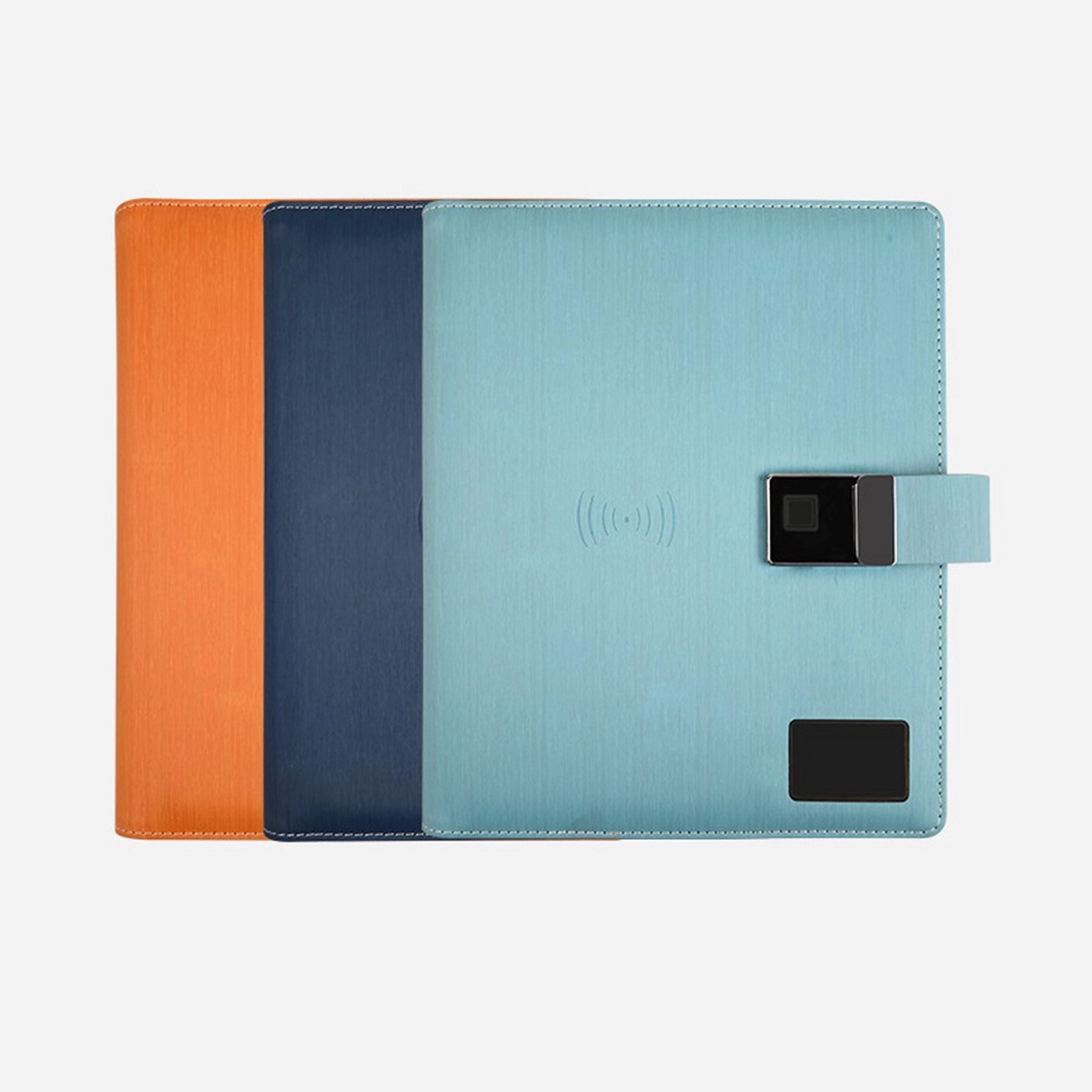 Fingerprint Lock Diary with 10000 mAh Wireless Power Bank 2
