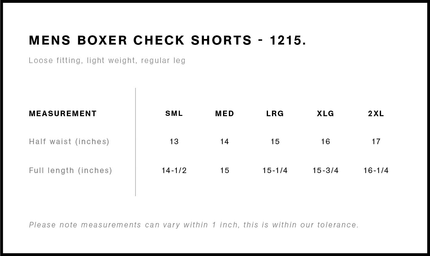 Boxer Check Shorts | 1215 6