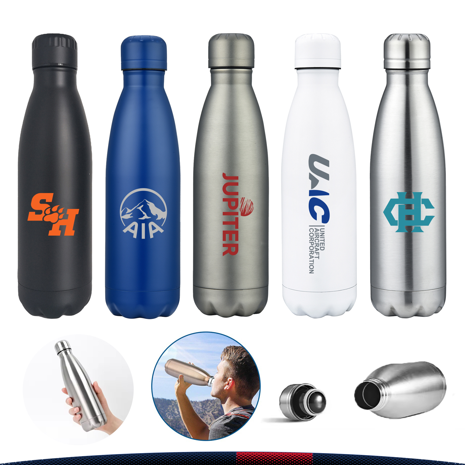 17 OZ. Ritar Stainless Steel Water Bottle 5