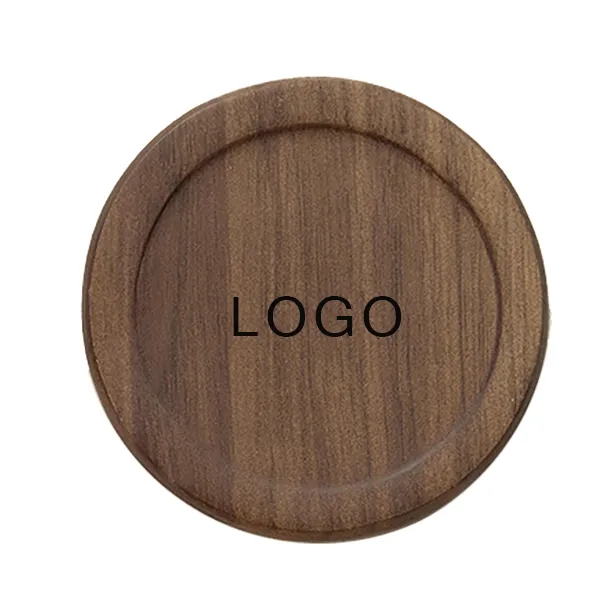 Wood Drink Coasters with Holder(6 pieces) 1