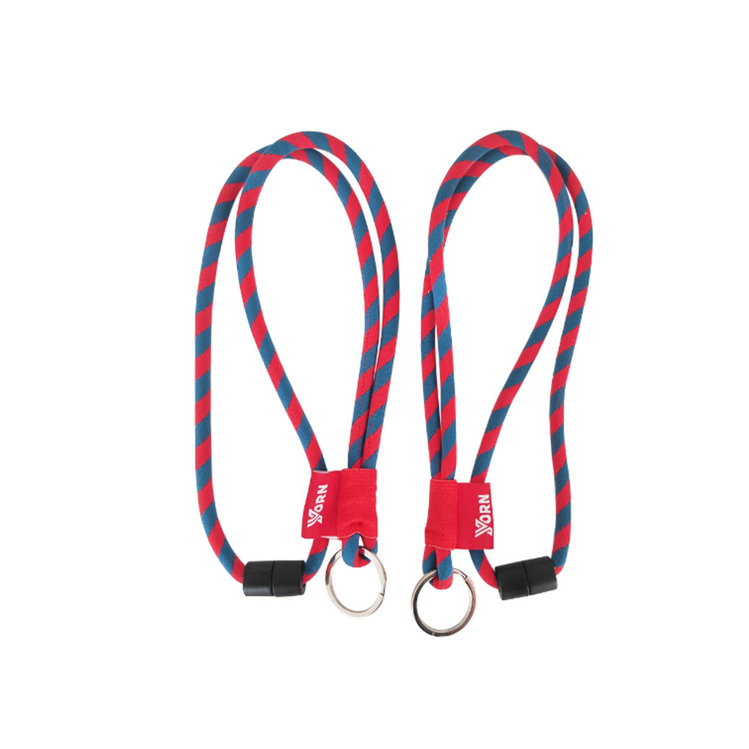 Custom Woven Elastic Lanyard with Safety Breakaway 2