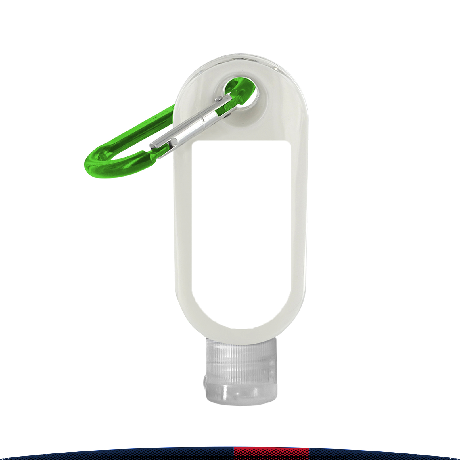 1.9 oz. Seth Clear Bottle SPF 30 Sunscreen with Carabiner 1