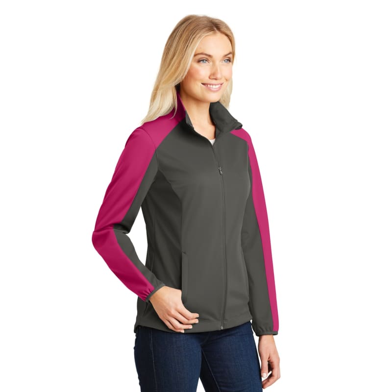 Port Authority Women's Active Colorblock Soft Shell Jacket. 13