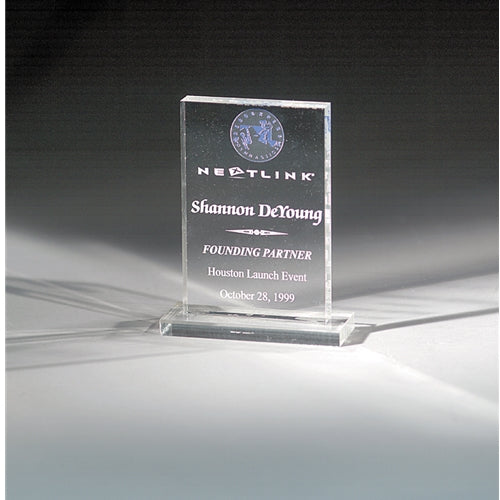 Acrylic Rectangle Award On Base 2