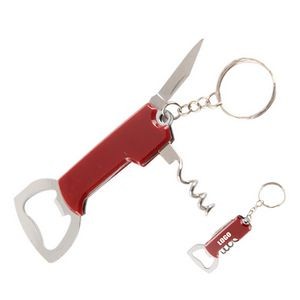 Versatile Multifunction Steel Bottle Opener With Key Ring 11