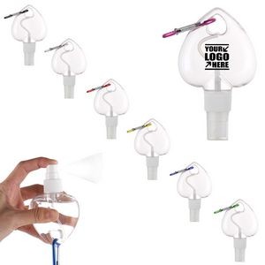 50ml Heart Dispenser Bottle With Carabiner 22