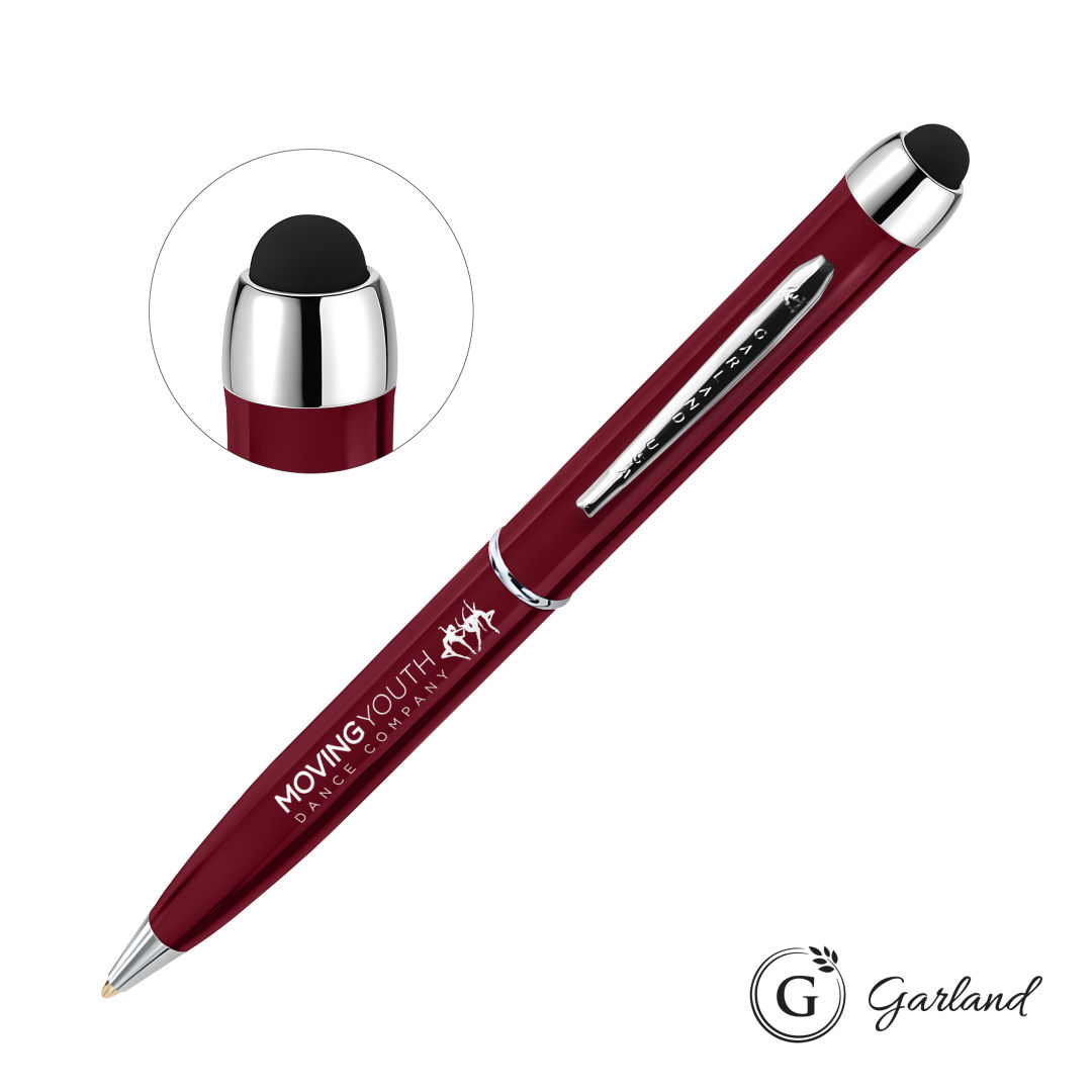 Garland® Stylus High Gloss Ballpoint Twist Pen - Chrome 6
