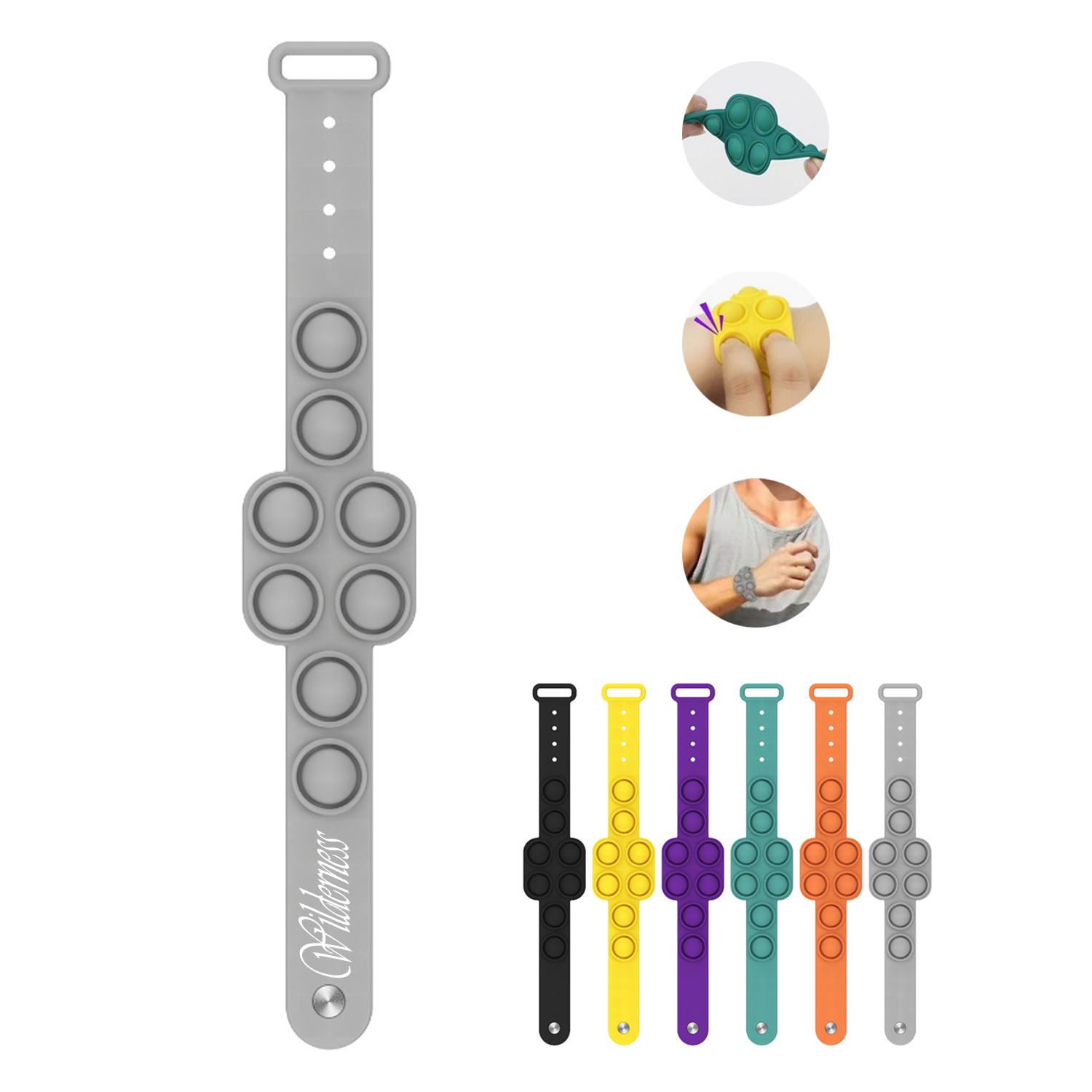 Push Bubble Sensory Fidget Bracelet Toy 1