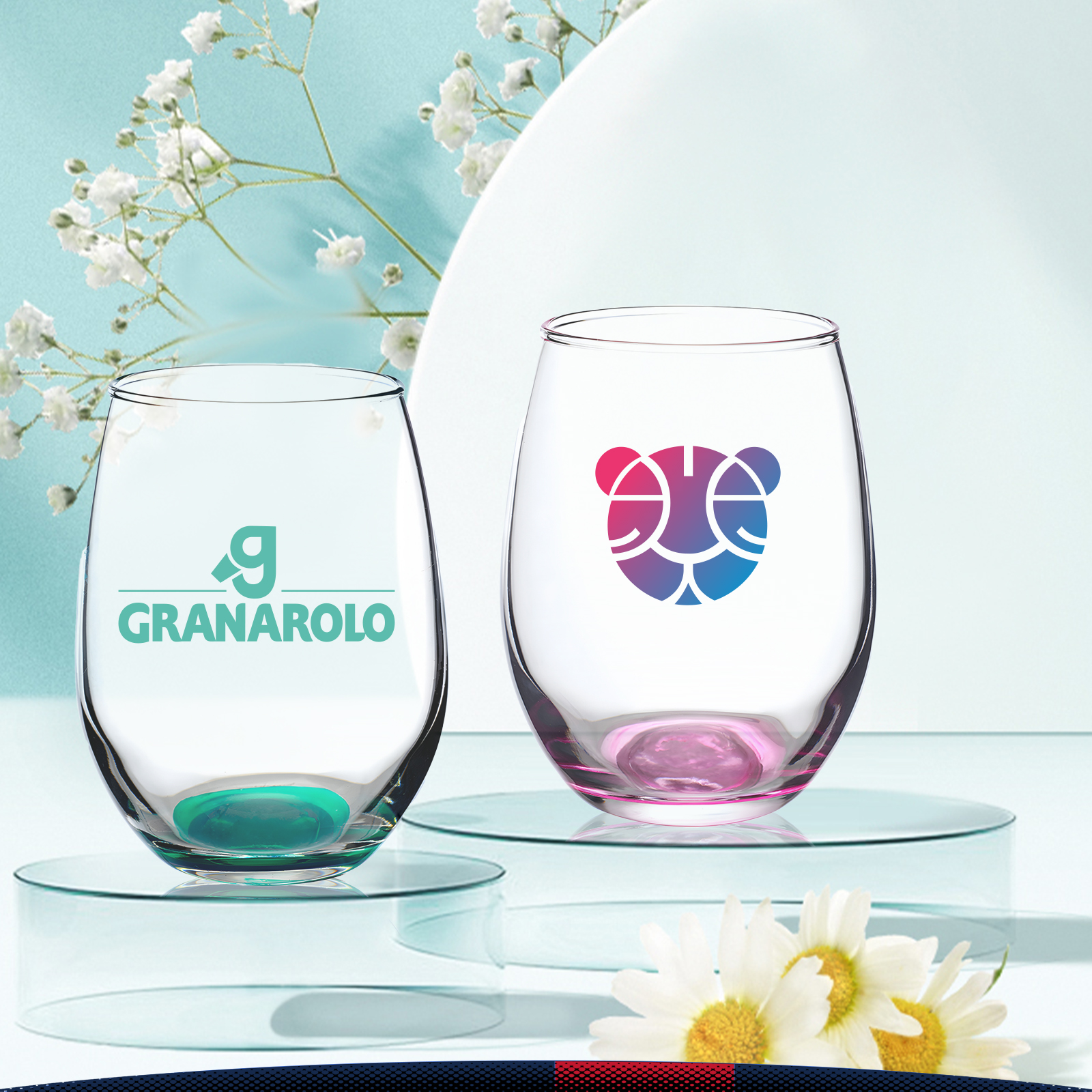 9 oz. Arc Stemless Wine Glasses 7