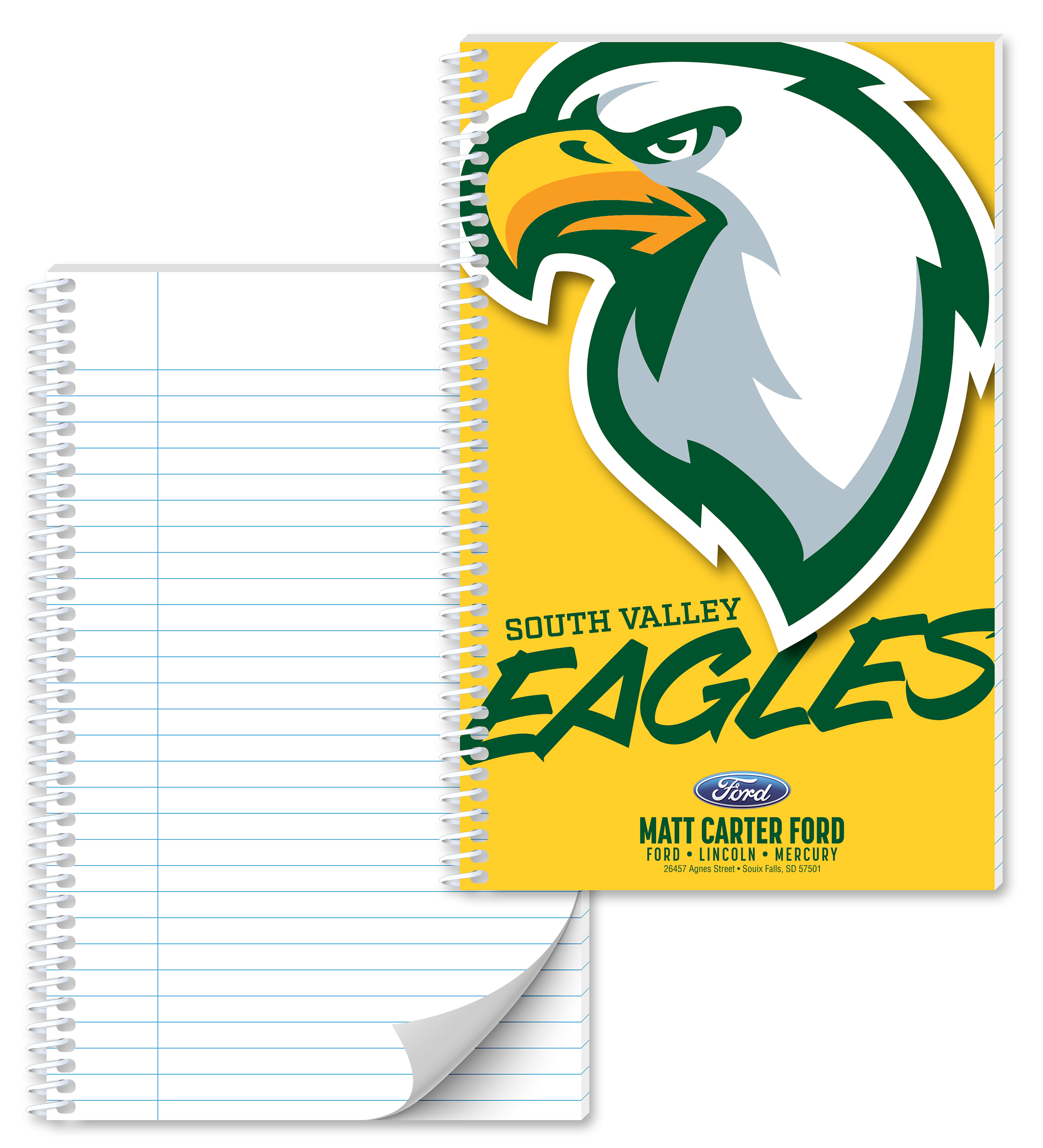 Spiral Bound Notebook - 50 Sheets - 5.125x8.125 (Side Bound) 2