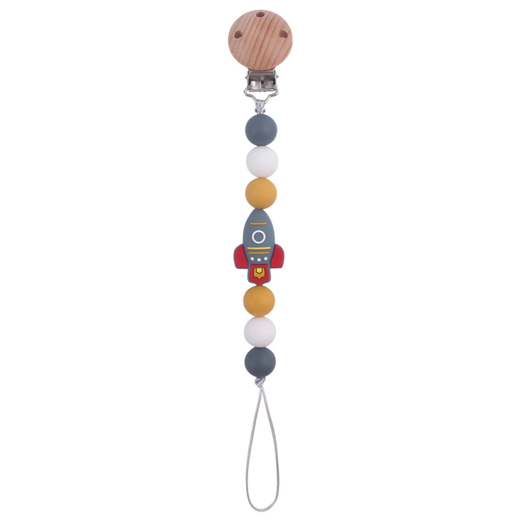 Cartoon Rocket Pacifier Chain 10