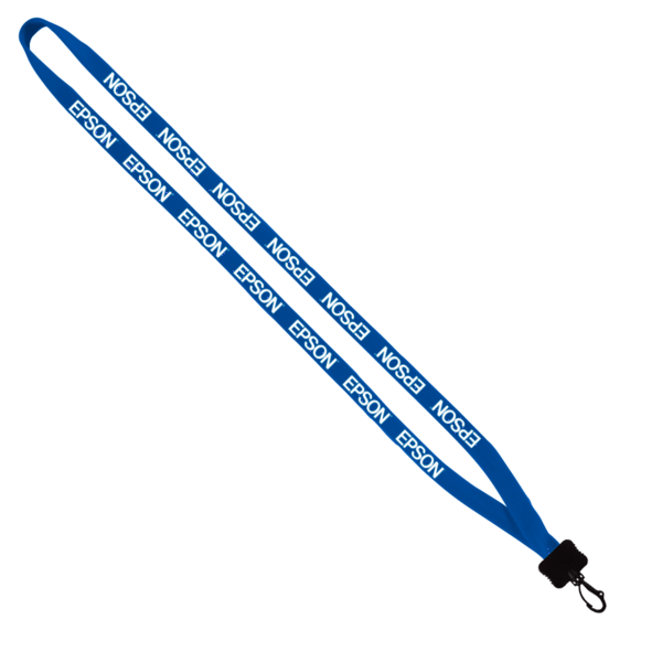 1/2" Cotton Lanyard with Plastic Clamshell & Swivel Snap Hook 20