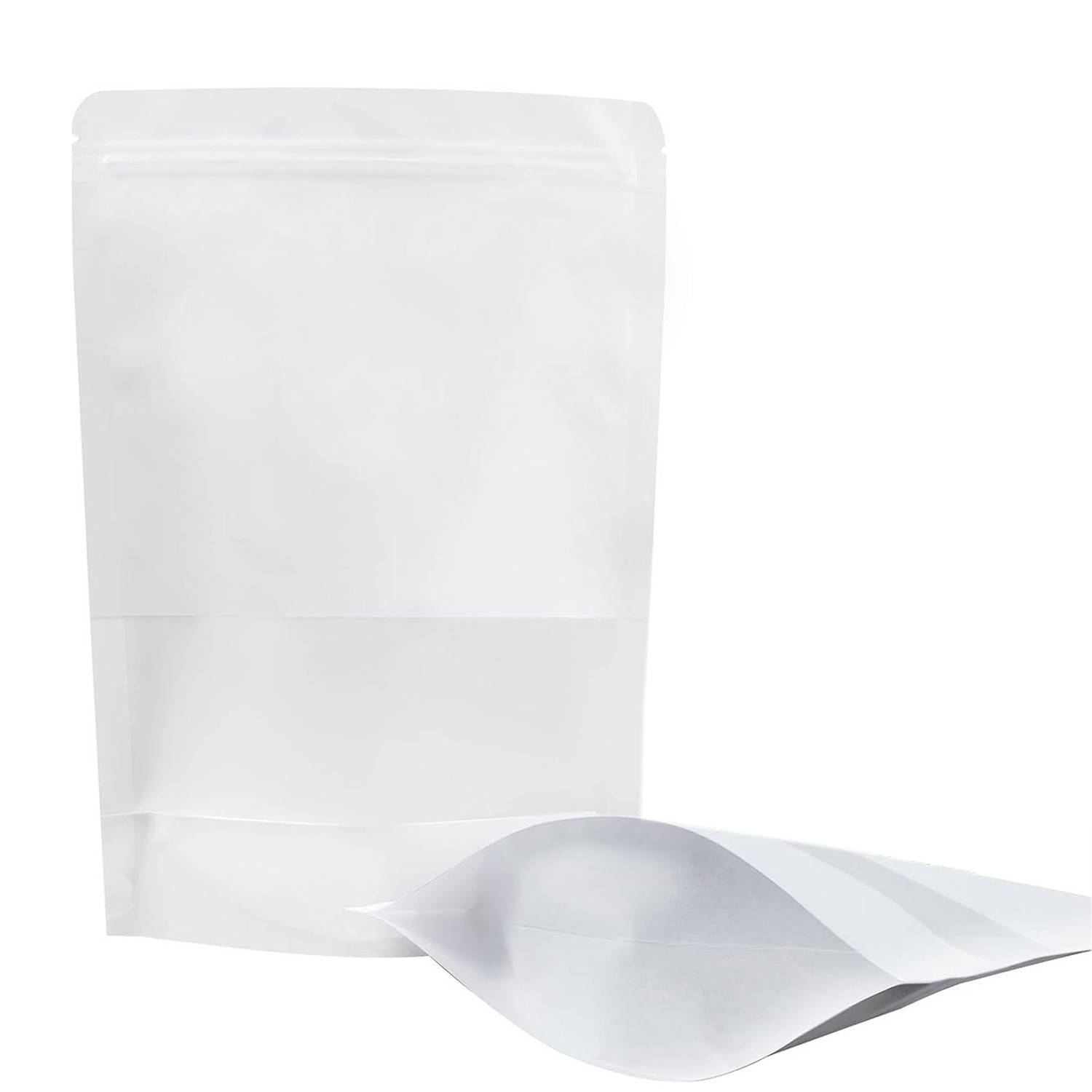 Resealable Paper Food Storage Bag w/ Matte Window 3