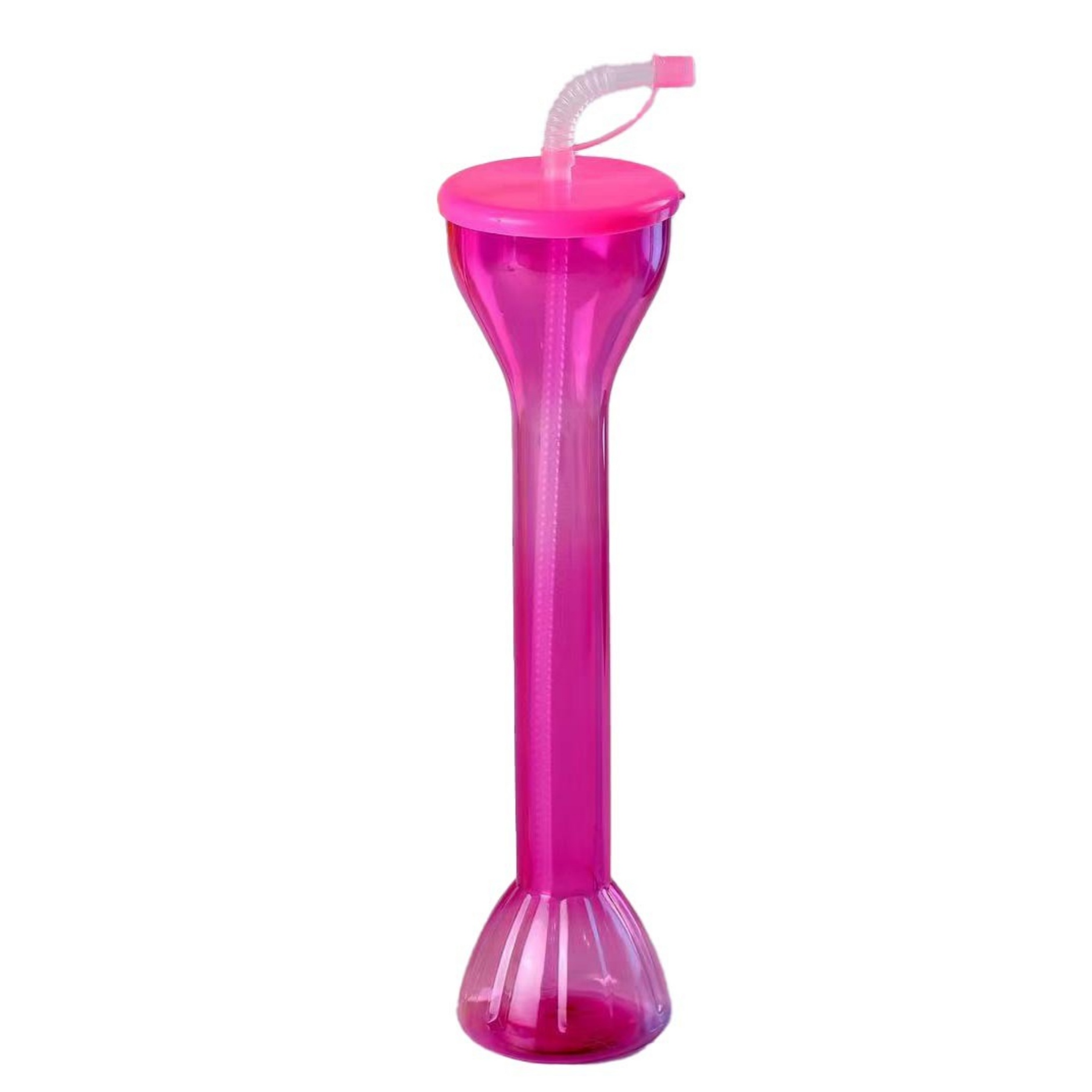 600ML Clear Yard Cup with Straw - OCEAN 6