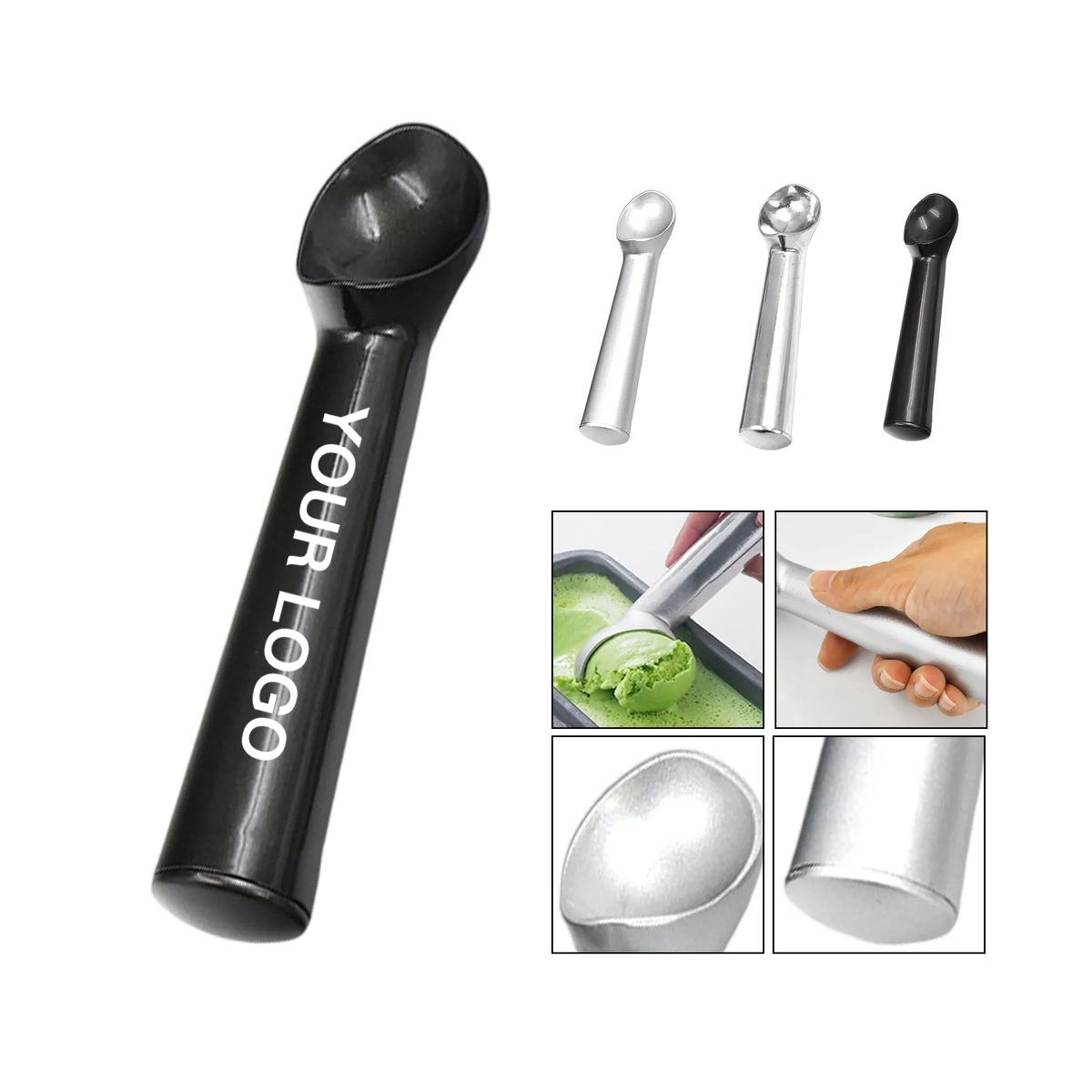Durable Anti Freeze Scoop Spoon for Frozen Desserts 3