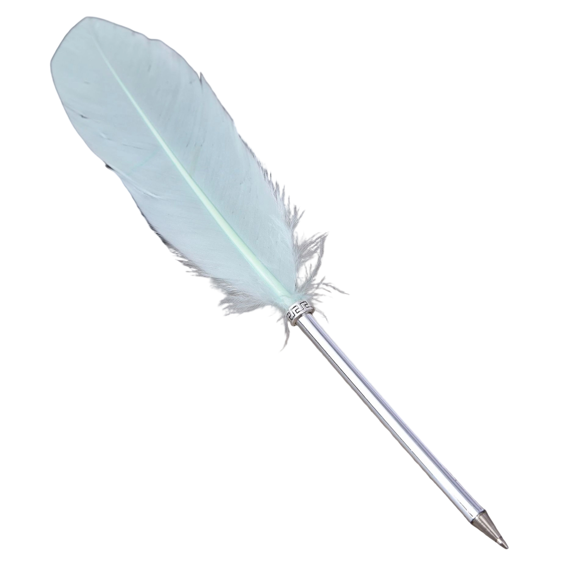 Feather Quill Ballpoint Pen Decorative Writing Gift 6