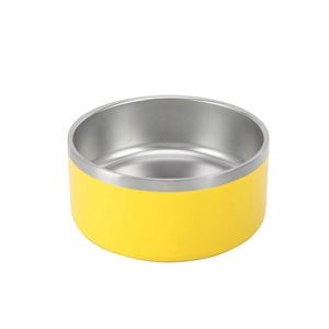32oz Double Walls Steel Pet Food Bowl 18