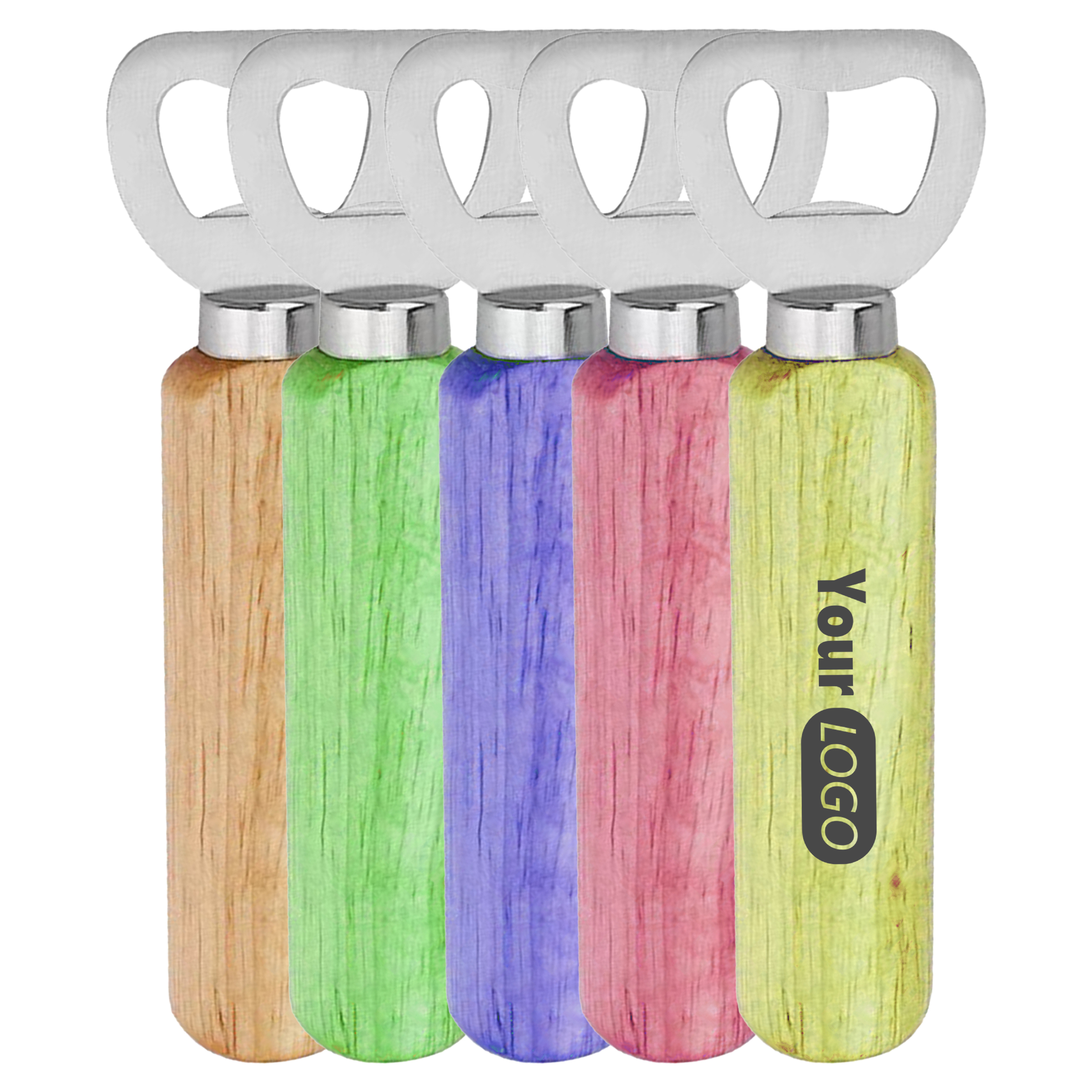 Stainless Steel Durable Wooden Handle Bottle Opener For Personalized Branding 2
