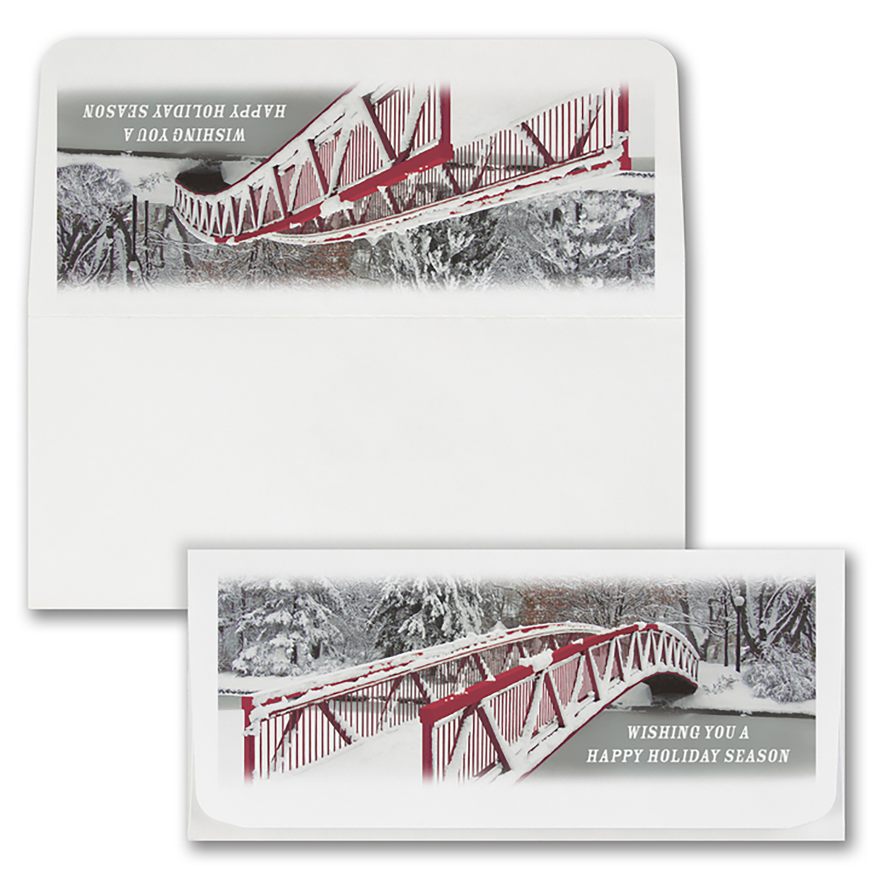 Red Bridge Currency Envelope (Bridge Over Water) 2