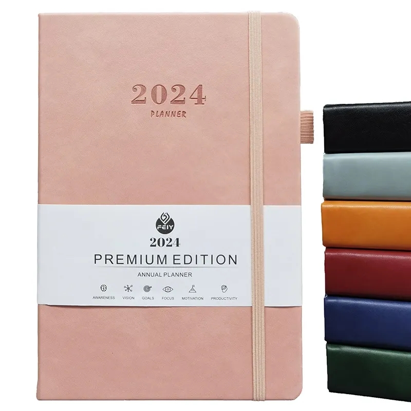 2025 Daily Planner Notebook A5 Size with Pen Holder