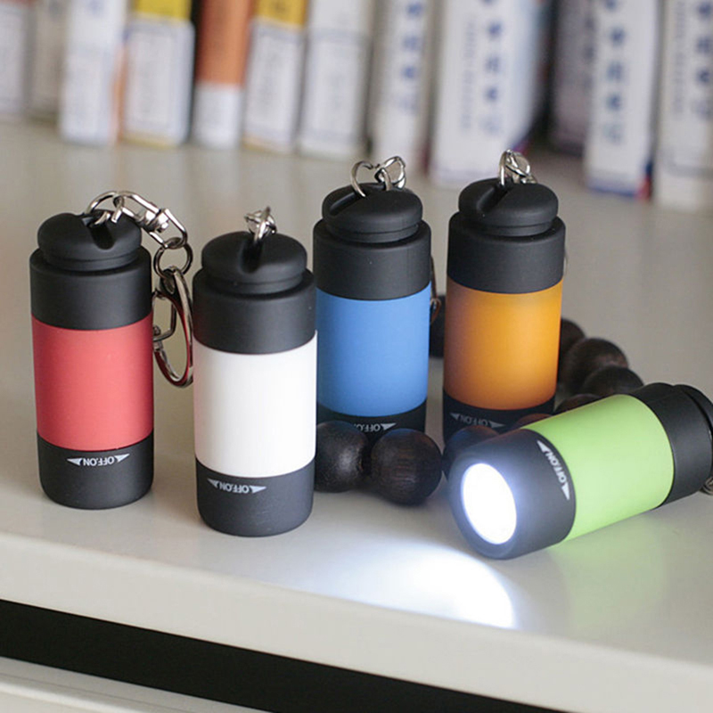 Mini USB Rechargeable Flashlight With Keychain 3
