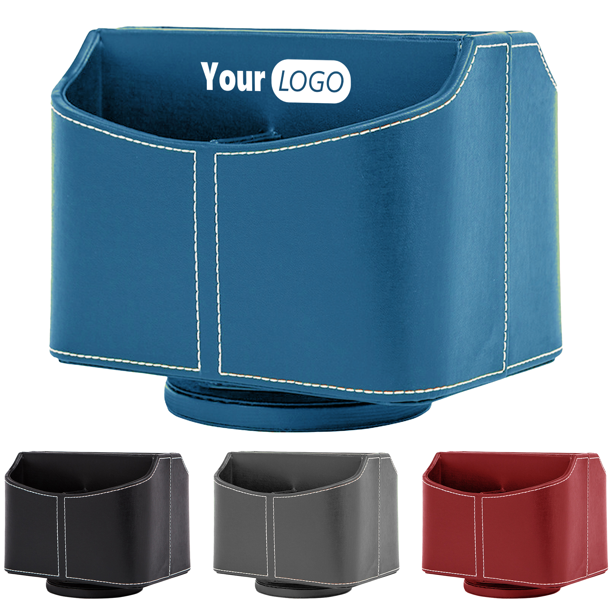 Leather Elegant Storage Box With Logo 2