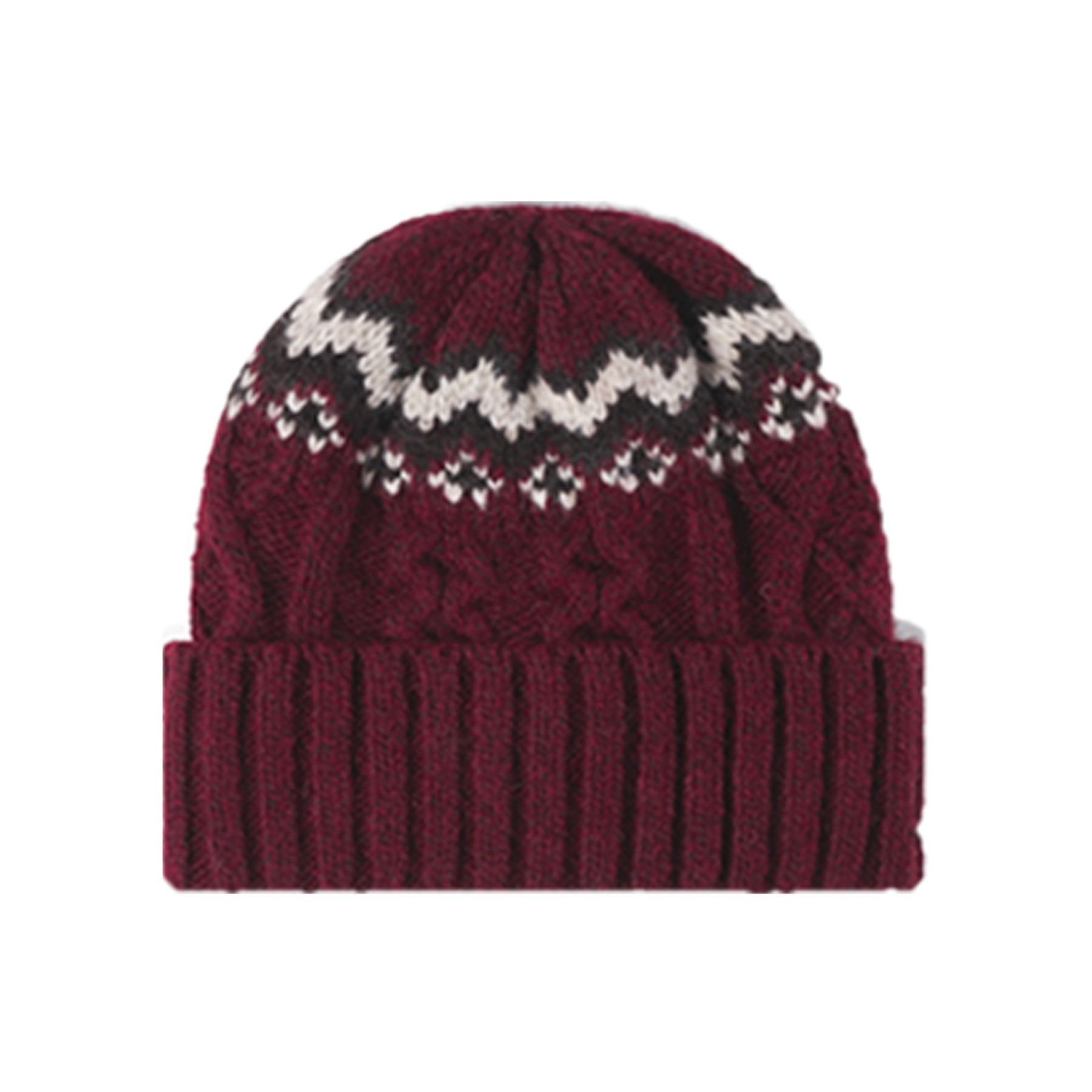 Striped Patterned knitted Beanie Hat 3