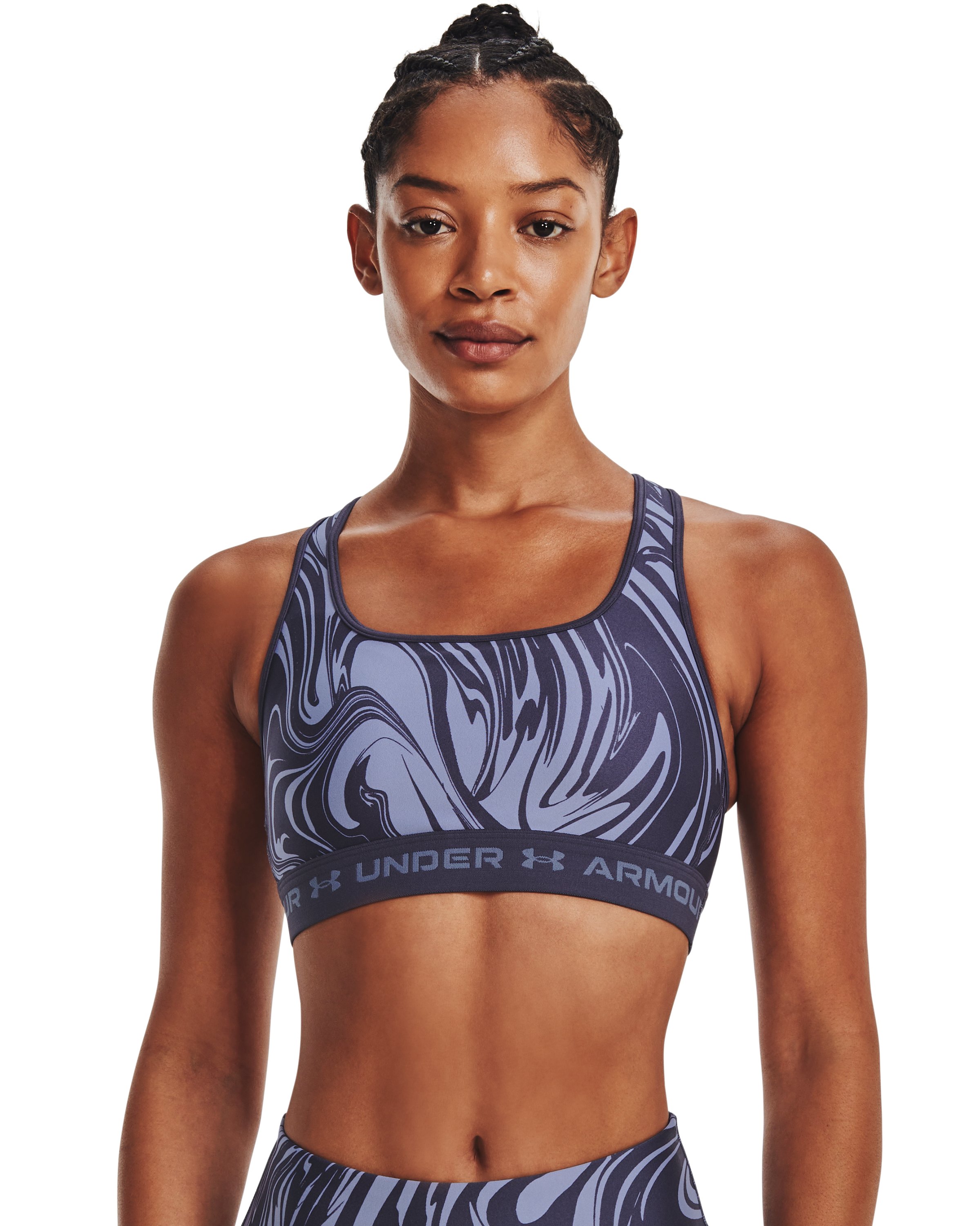 Crossback Mid Printed Women's Sports Bra 22