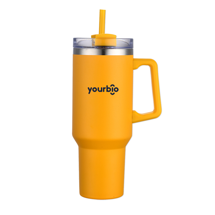 40 Oz. Travel Mug with Handle & Straw 7