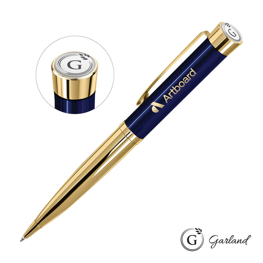 Garland® Executive Monogram Twist Ballpoint Pen - Gold 6