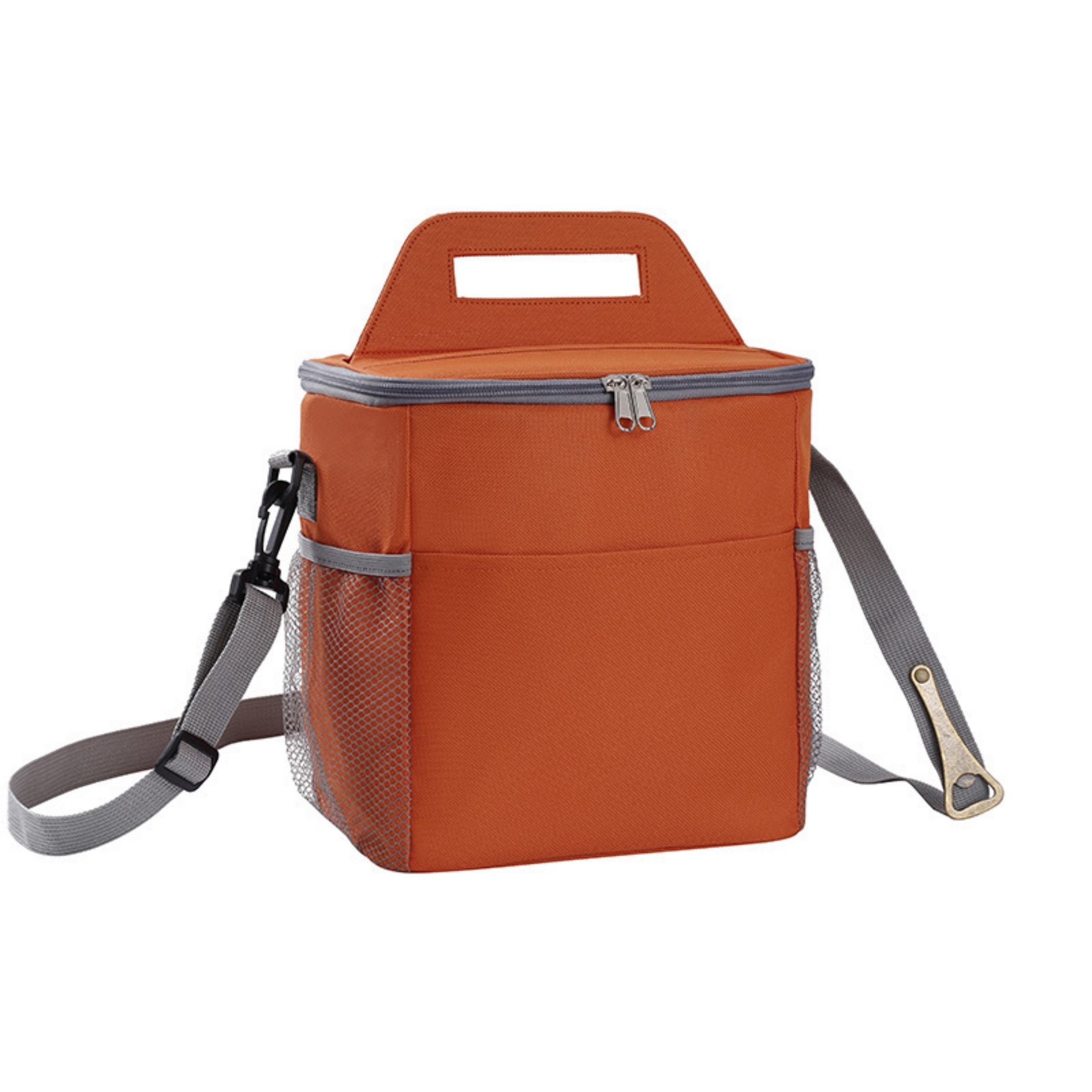 Insulated Lunch Bag Cooler Tote Bag with Beer Bottle Opener and Adjustable Shoulder Strap 7