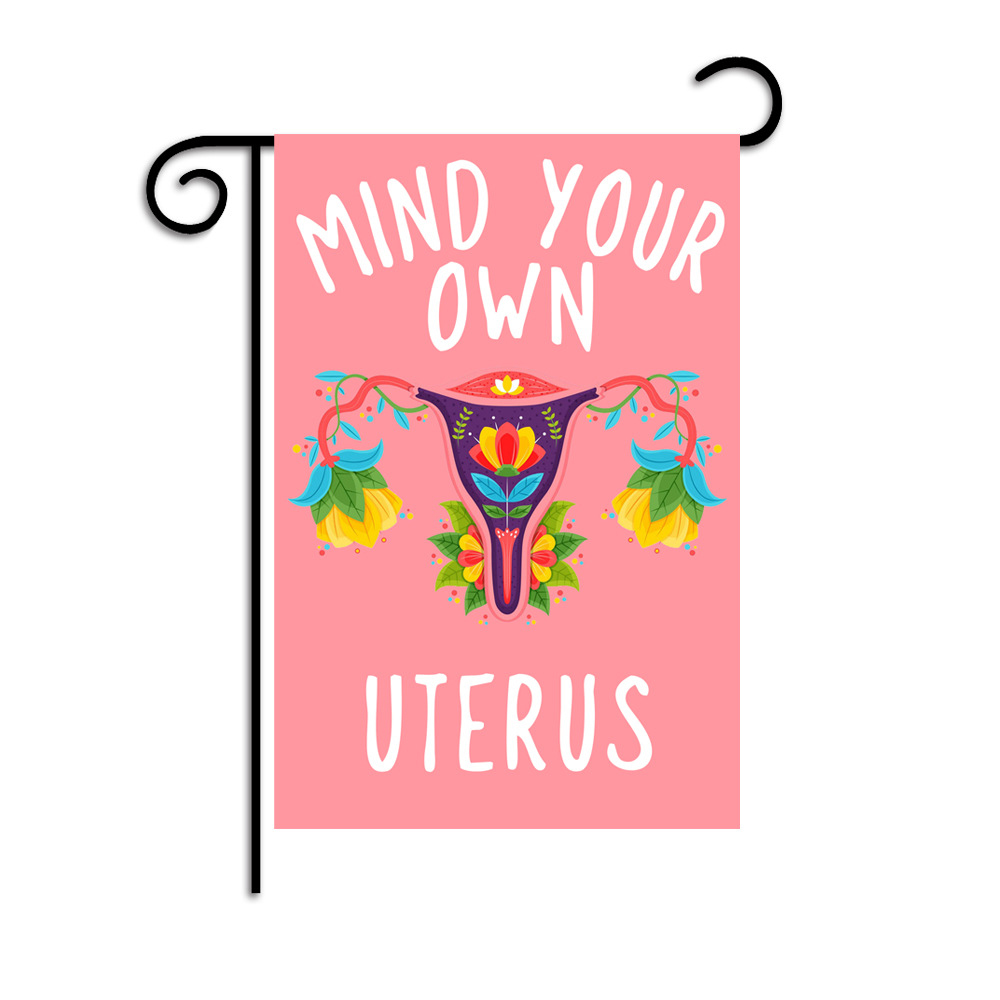 30x45CM Abortion Law Feminism Garden Flag 4