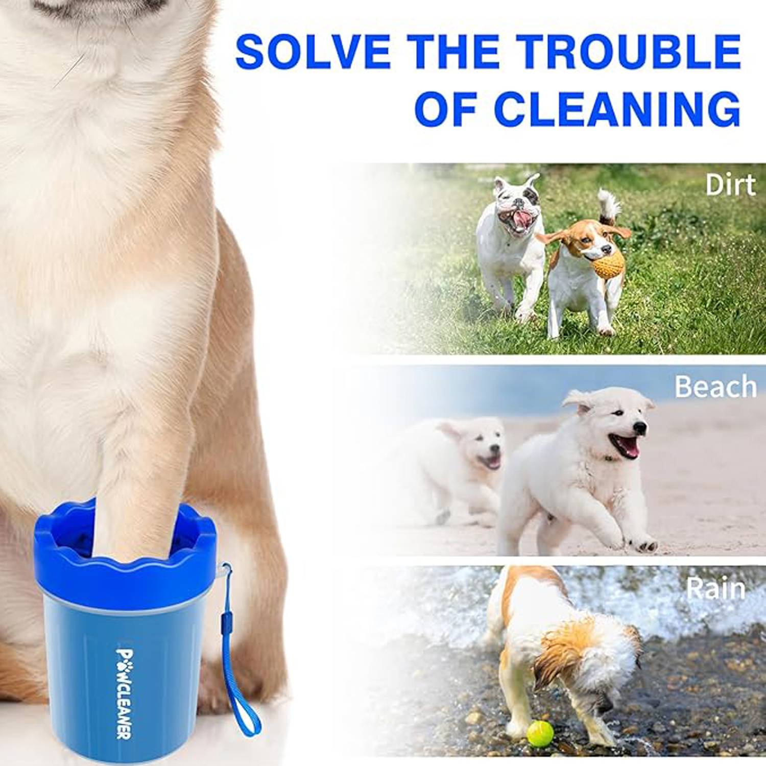Portable Silicone Pet Paw Washer for Outdoor Cleaning 5