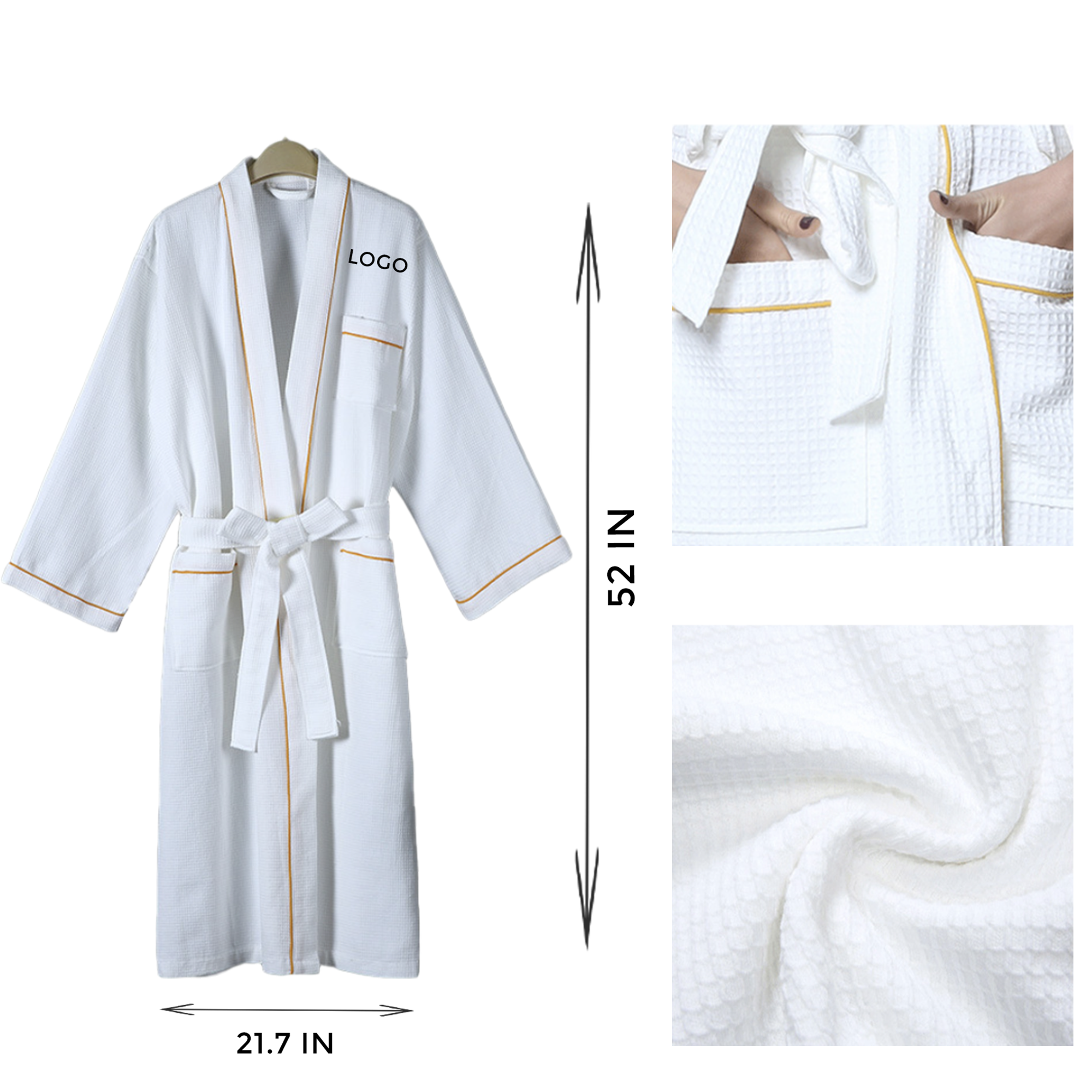 MOQ 10 PCS Stylish Cotton Bathrobe 2