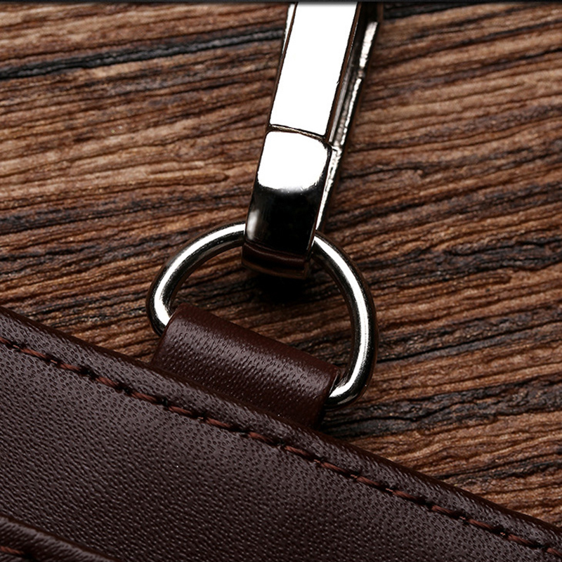 Leather ID Badge Holder with Lanyard 6