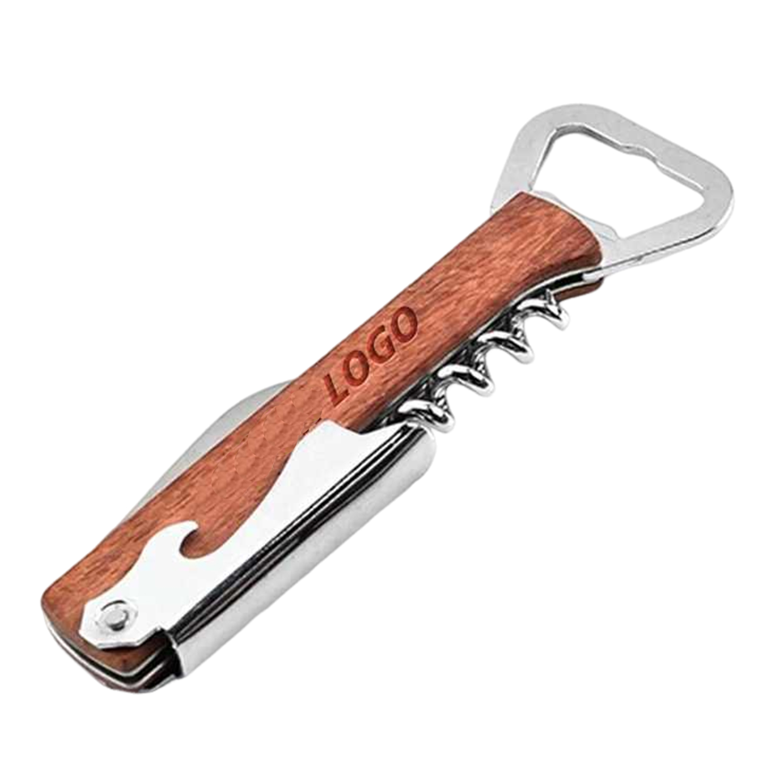 Multi-Function Wooden Corkscrew Bar Tool Opener 2