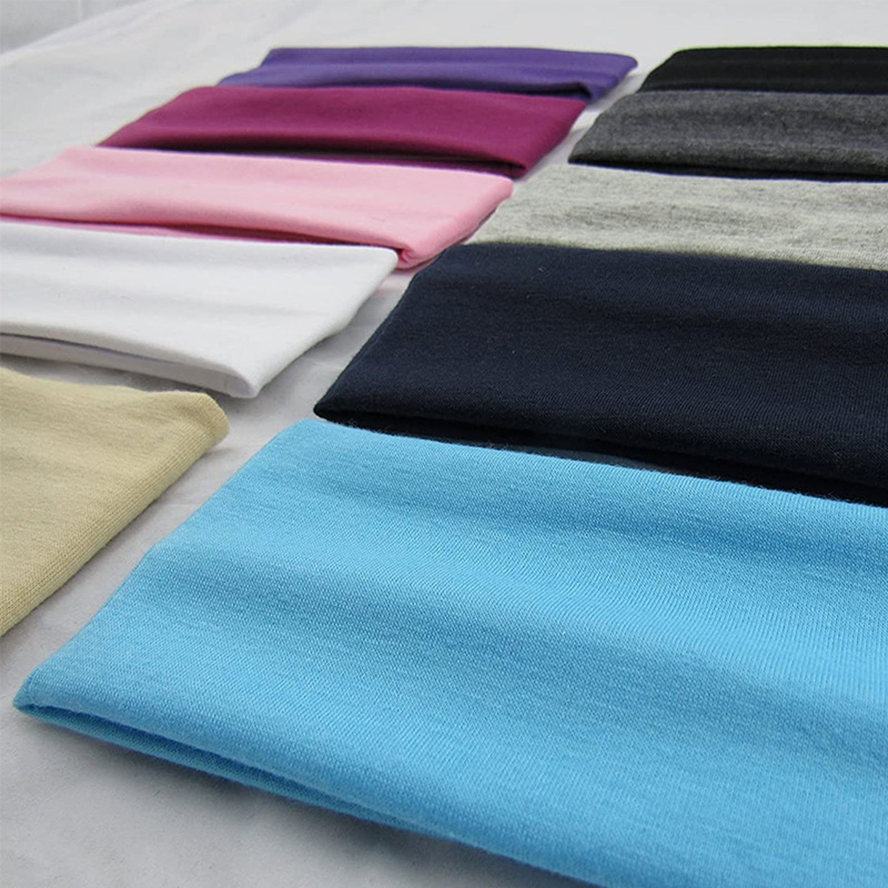 Non-Slip Stretch Headbands Sports Head Wraps 16