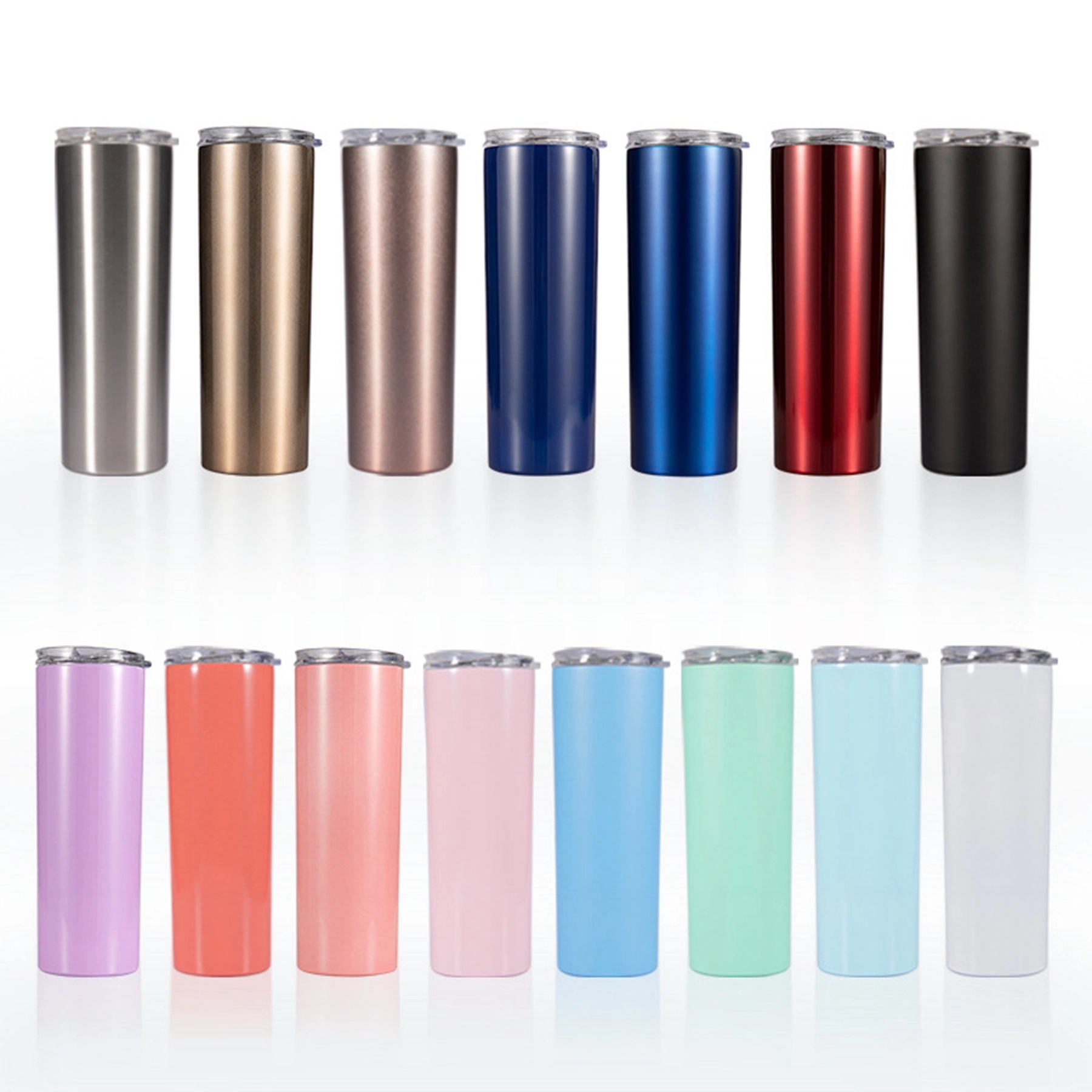 20 Oz. Skinny Straight Wine Tumbler With Lid 9