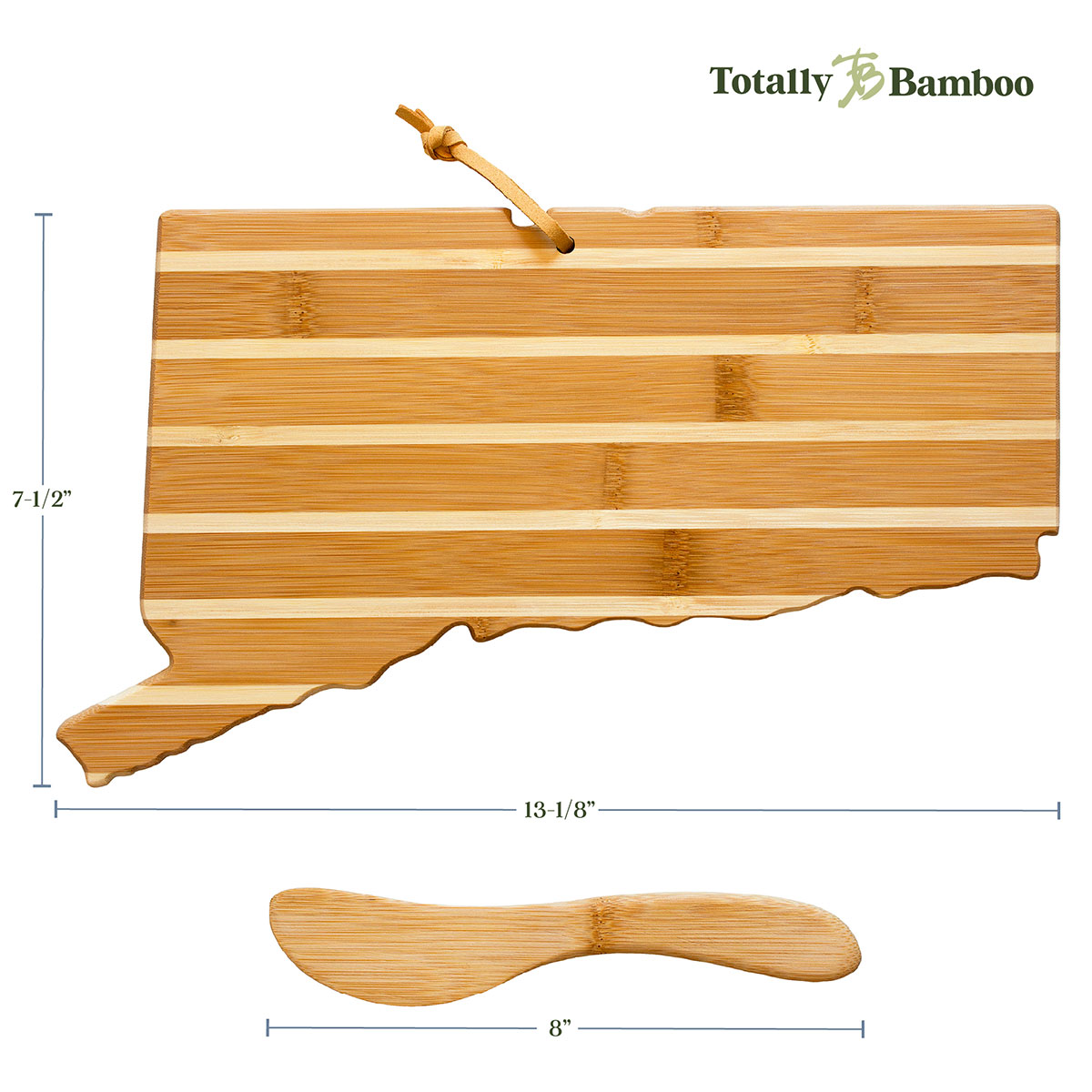 Connecticut Charcuterie Board with Spreader Knife Gift Set 6