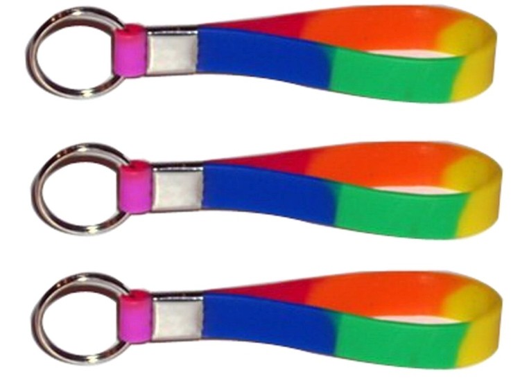 Rainbow Keychain Bracelet 1