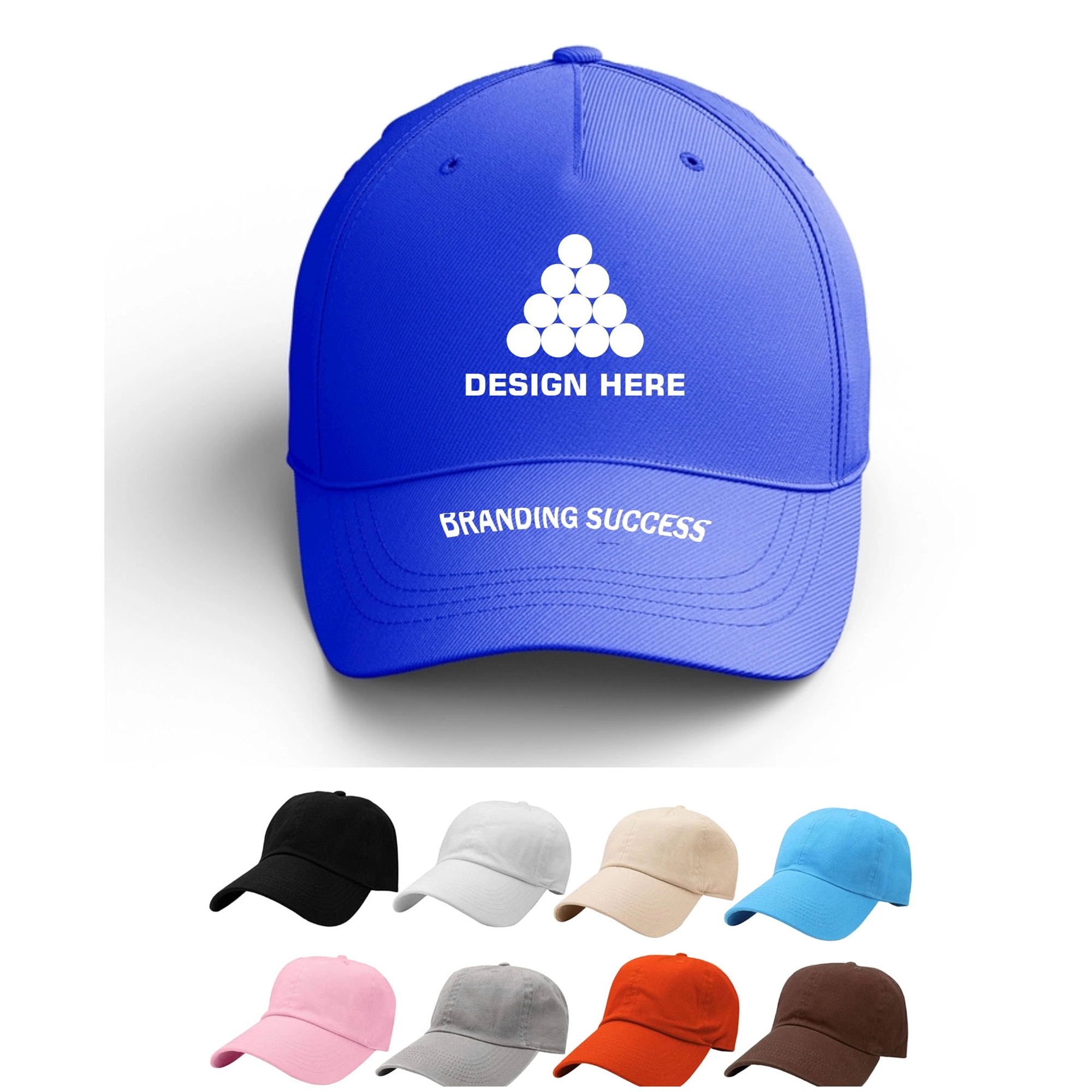 6 Panel Cotton Twill Baseball Cap