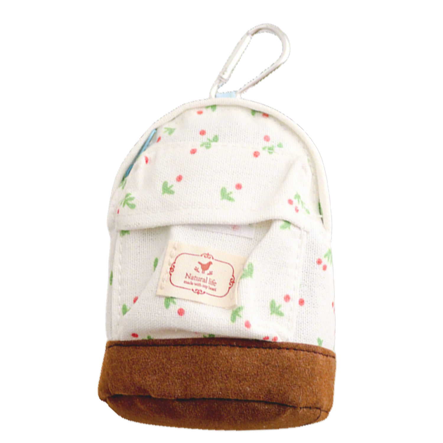 Canvas Mini Backpack Coin Purse w/ Carabiner 7