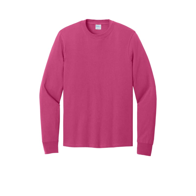 Port & Company - Long Sleeve Core Cotton Tee. 65
