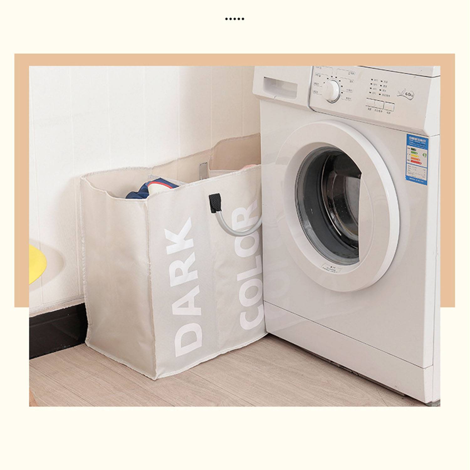 3-Section Foldable Laundry Bag 7