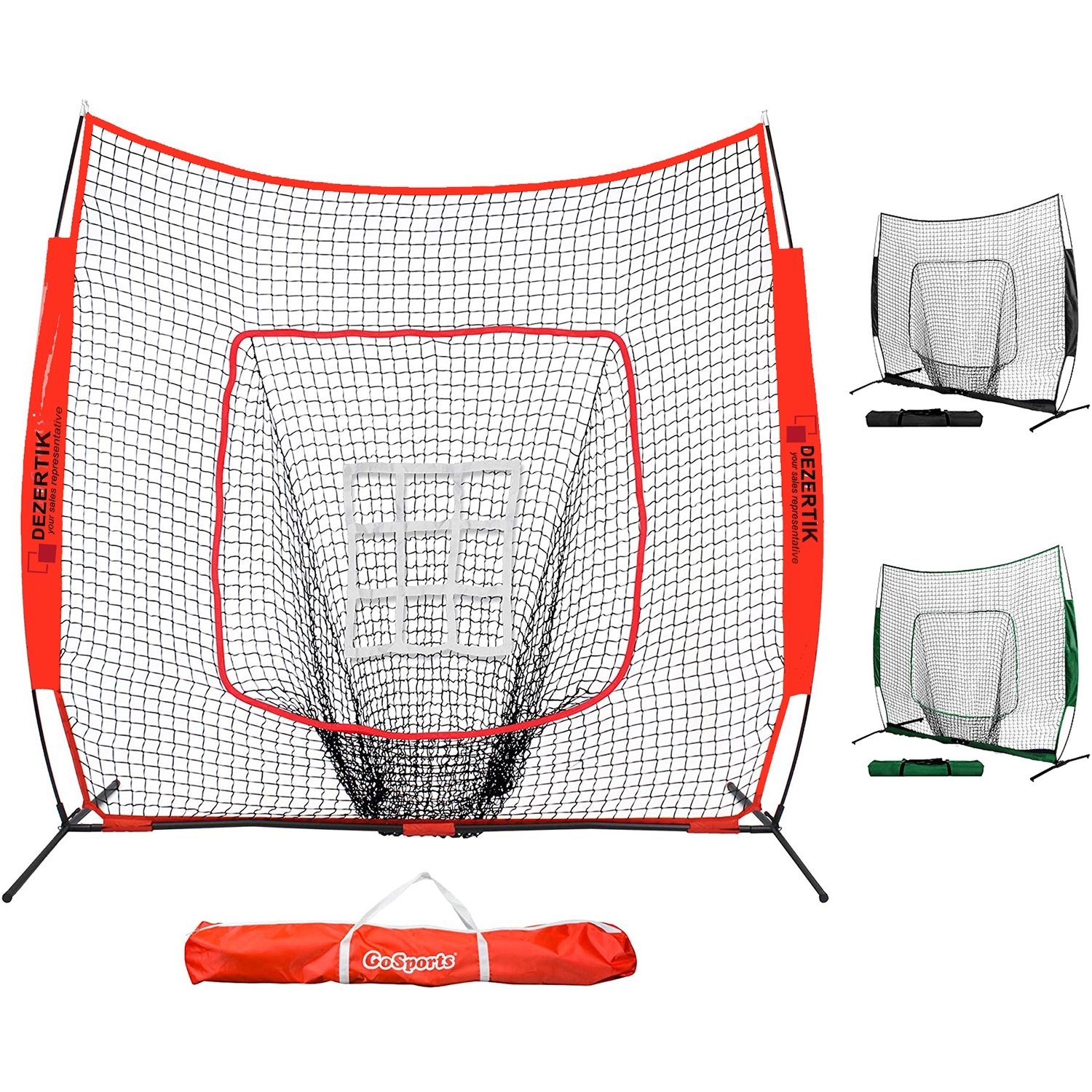 Baseball Practice Hitting Pitching Net With Bow Frame 15