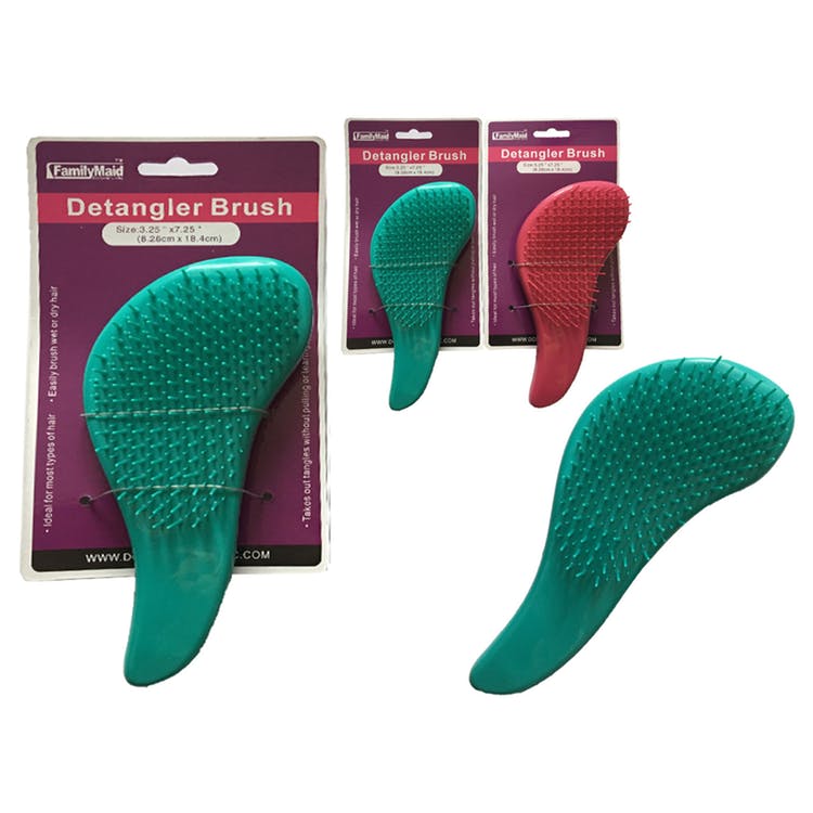 Detangler Brushes - Assorted 7.25" 1