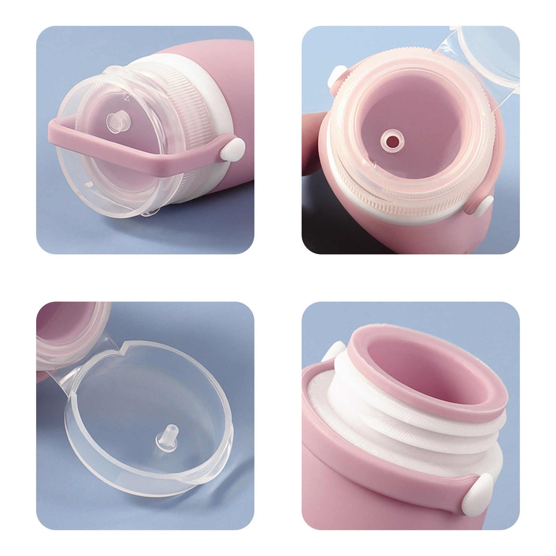 2 Oz. Cosmetic Lotion Silicone Storage Bottle 7