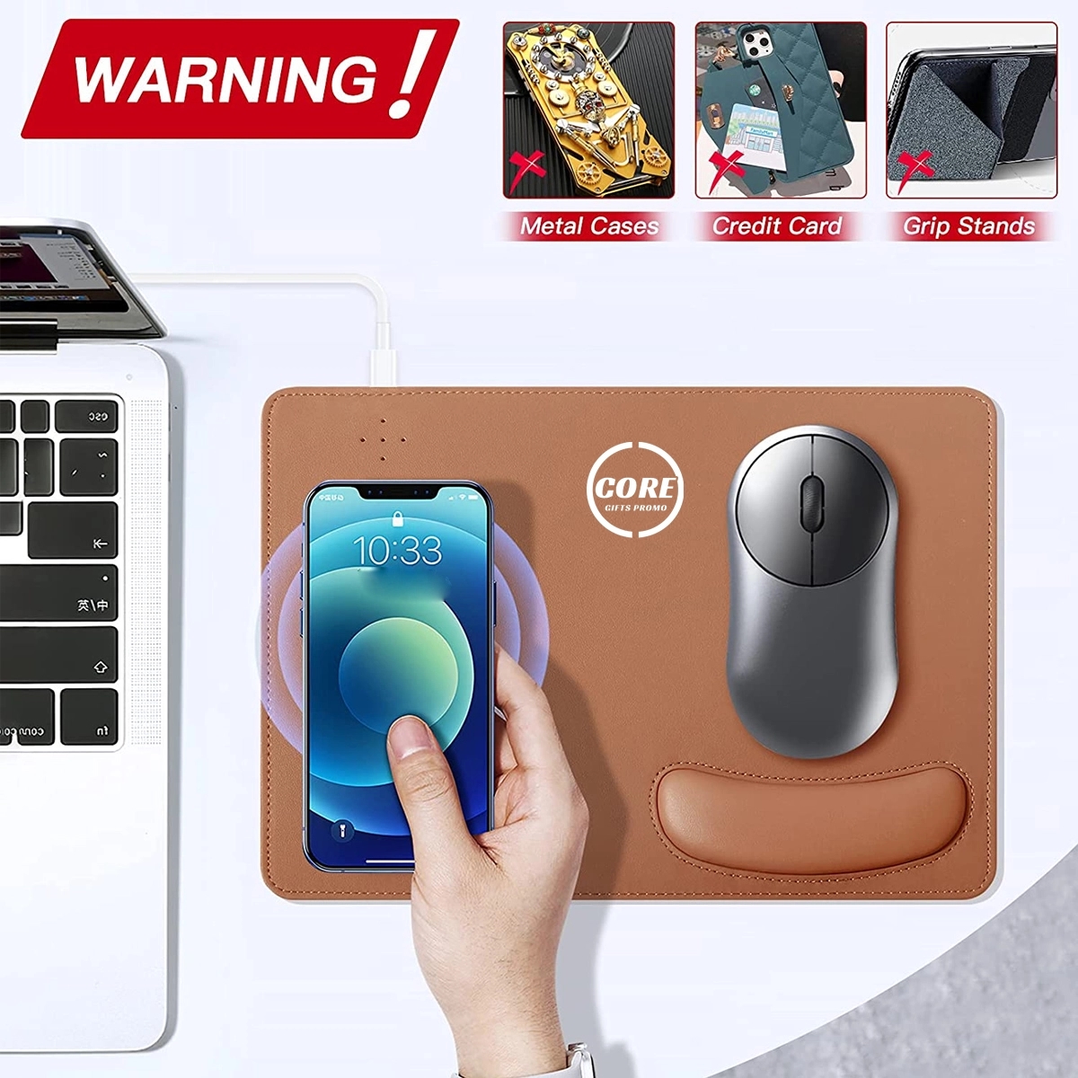 10W Fast Wireless Charger Mouse Pad 5
