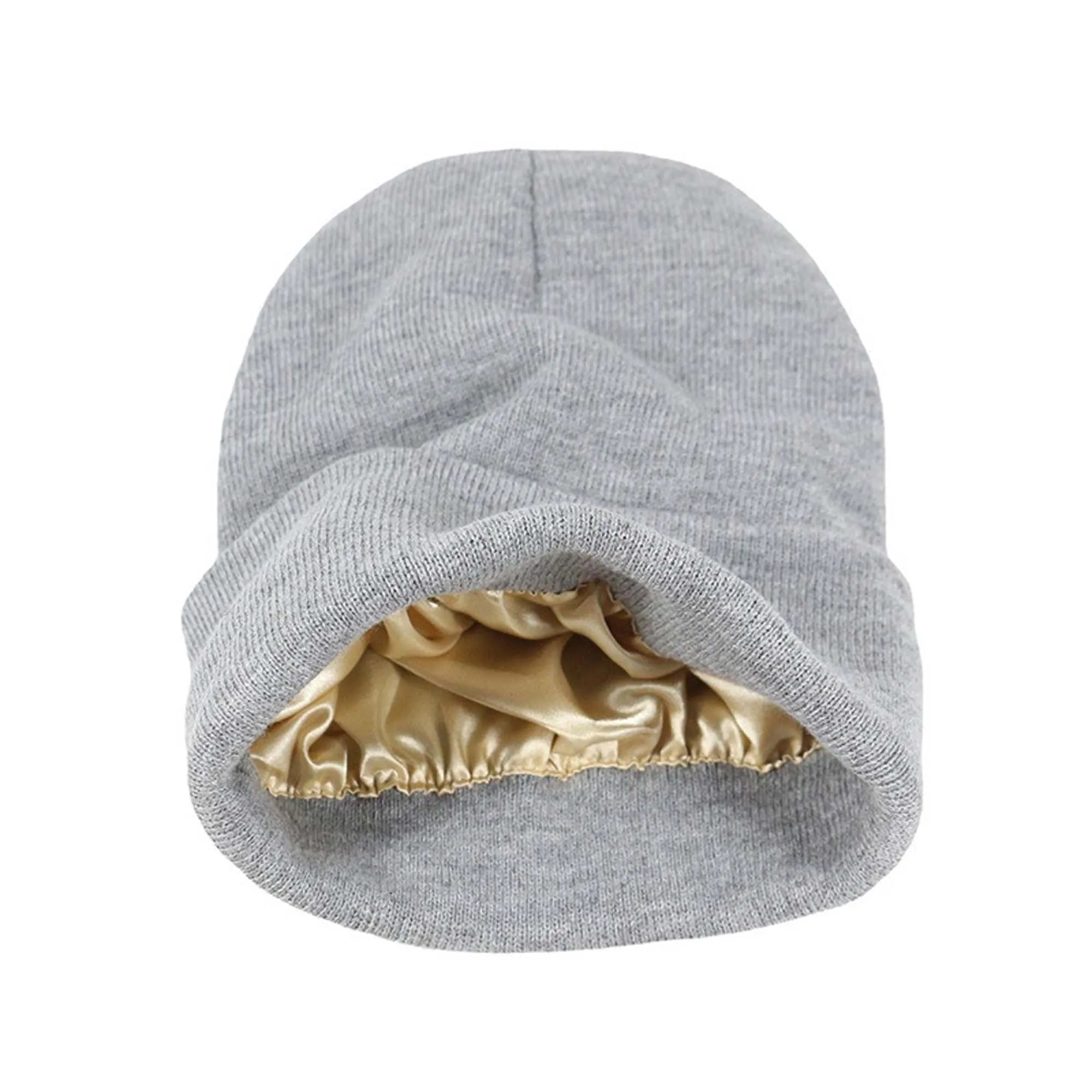 Kinitted Beanie Cap With Satin Lined 9